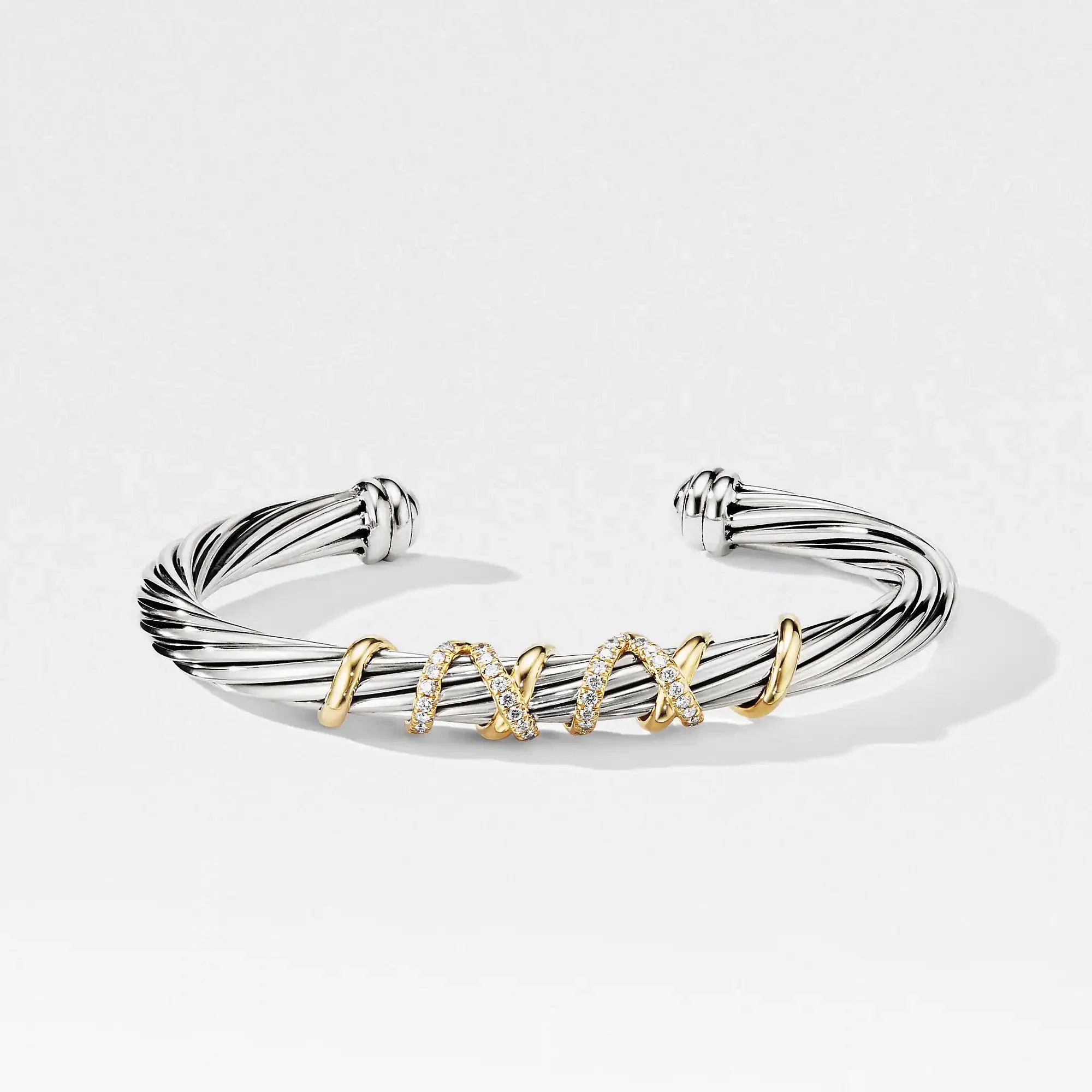 HELENA CENTER STATION BRACELET WITH 18K GOLD AND DIAMONDS