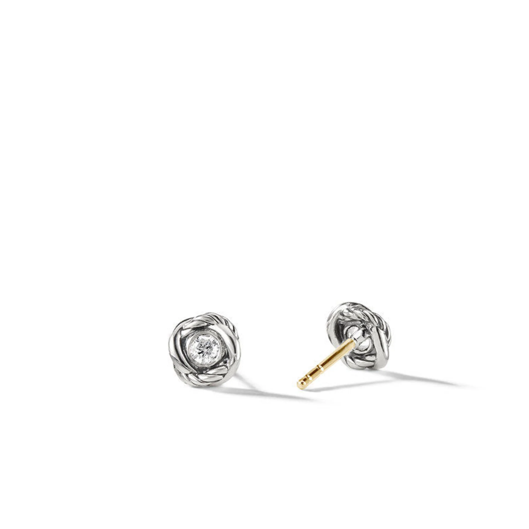 Infinity Earrings with Diamonds - Image 2