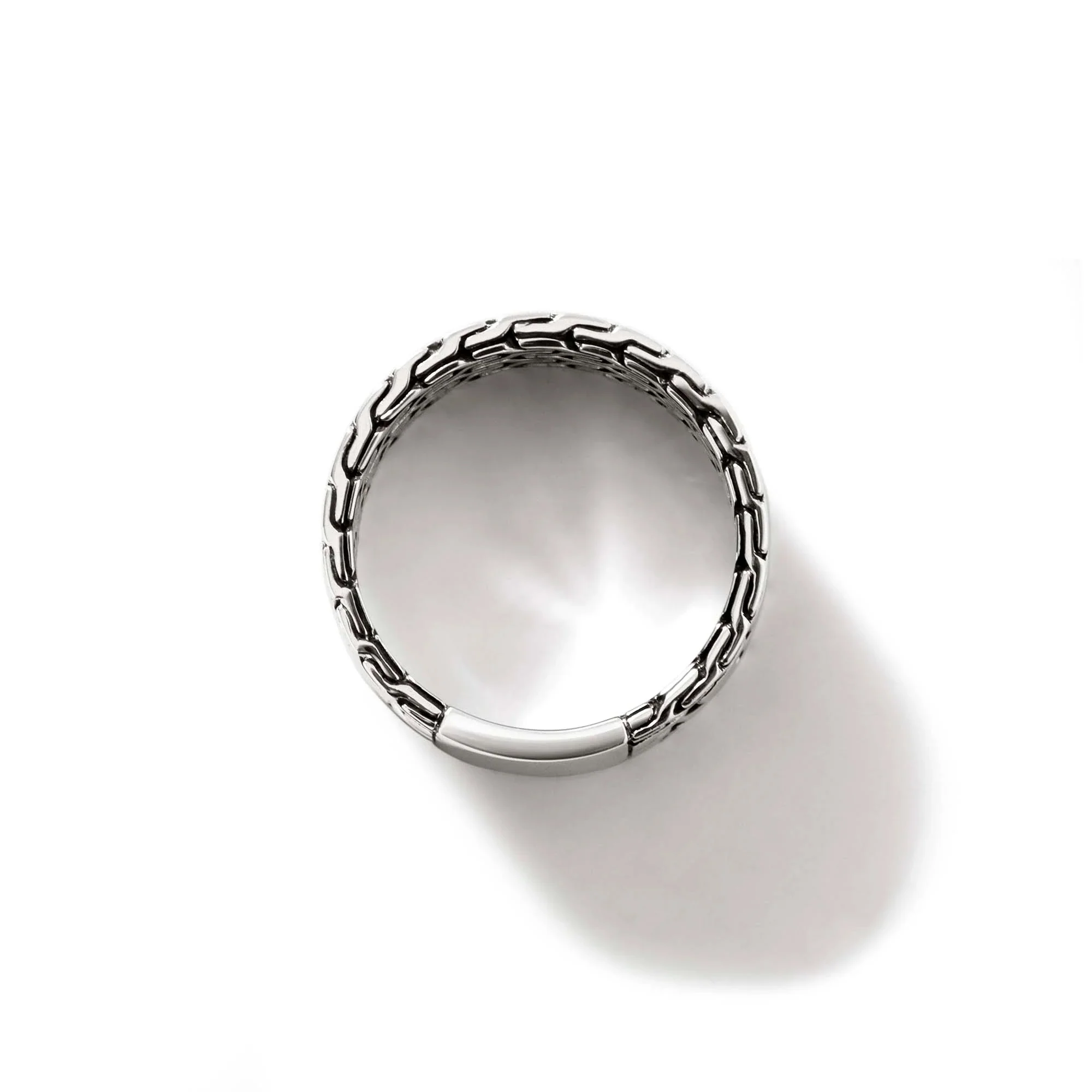 Curb Chain Band Ring, Sterling Silver - Image 5