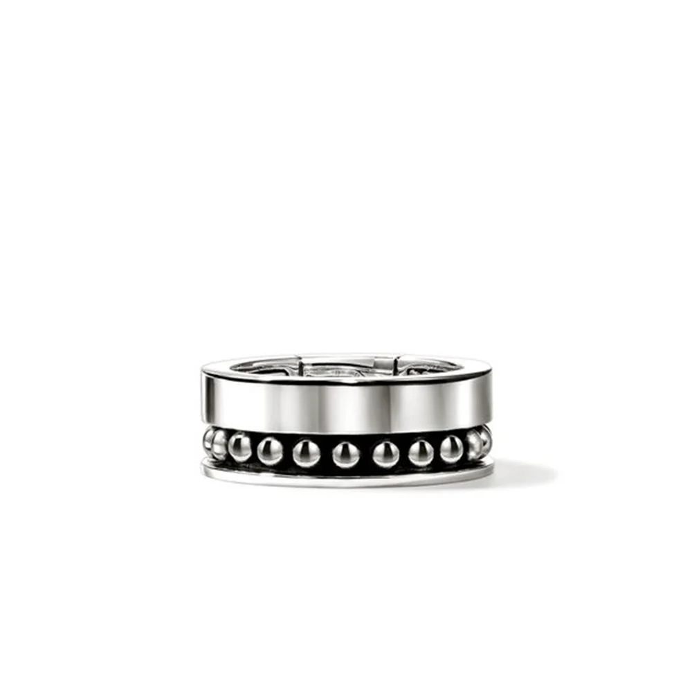 Nailhead Ring in Sterling Silver, 9MM