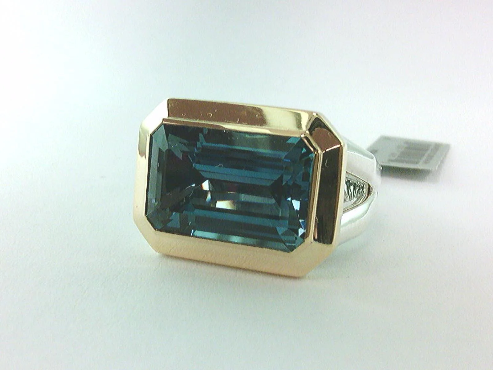 Novella Statement Ring with Hampton Blue Topaz and 18K Yellow Gold