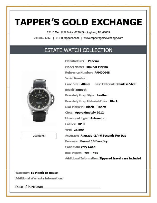 PANERAI 40MM LUMINOR MARINA - Image 12
