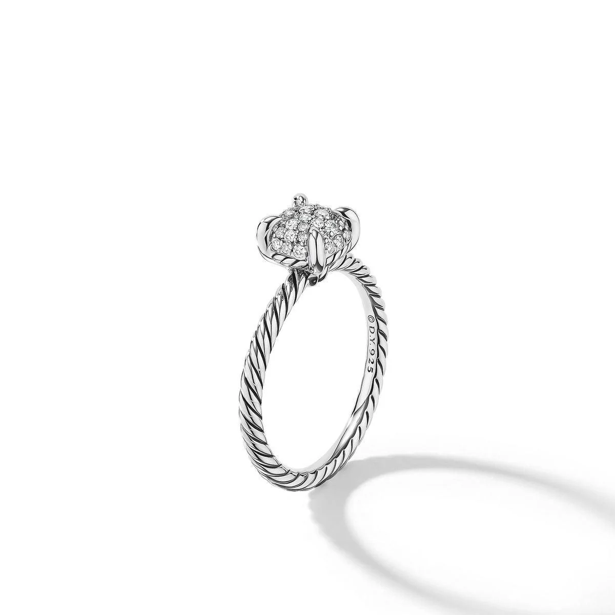 Petite Chatelaine Ring with Full Pave Diamonds - Image 3