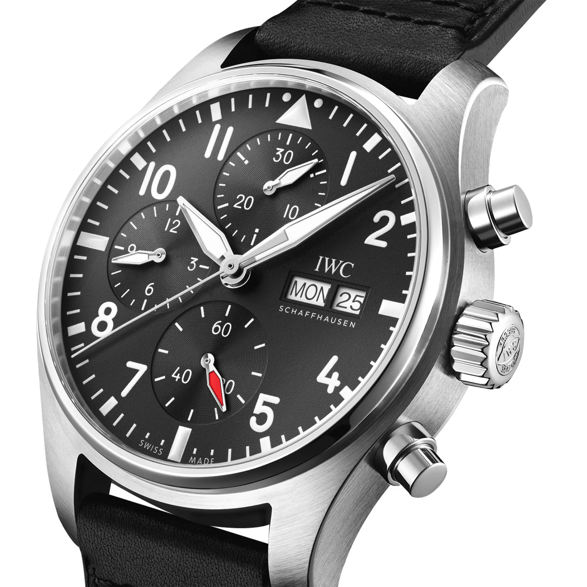 Pilot's Watch Chronograph Stainless Steel, Black Dial | 41MM | IW388111 - Image 5