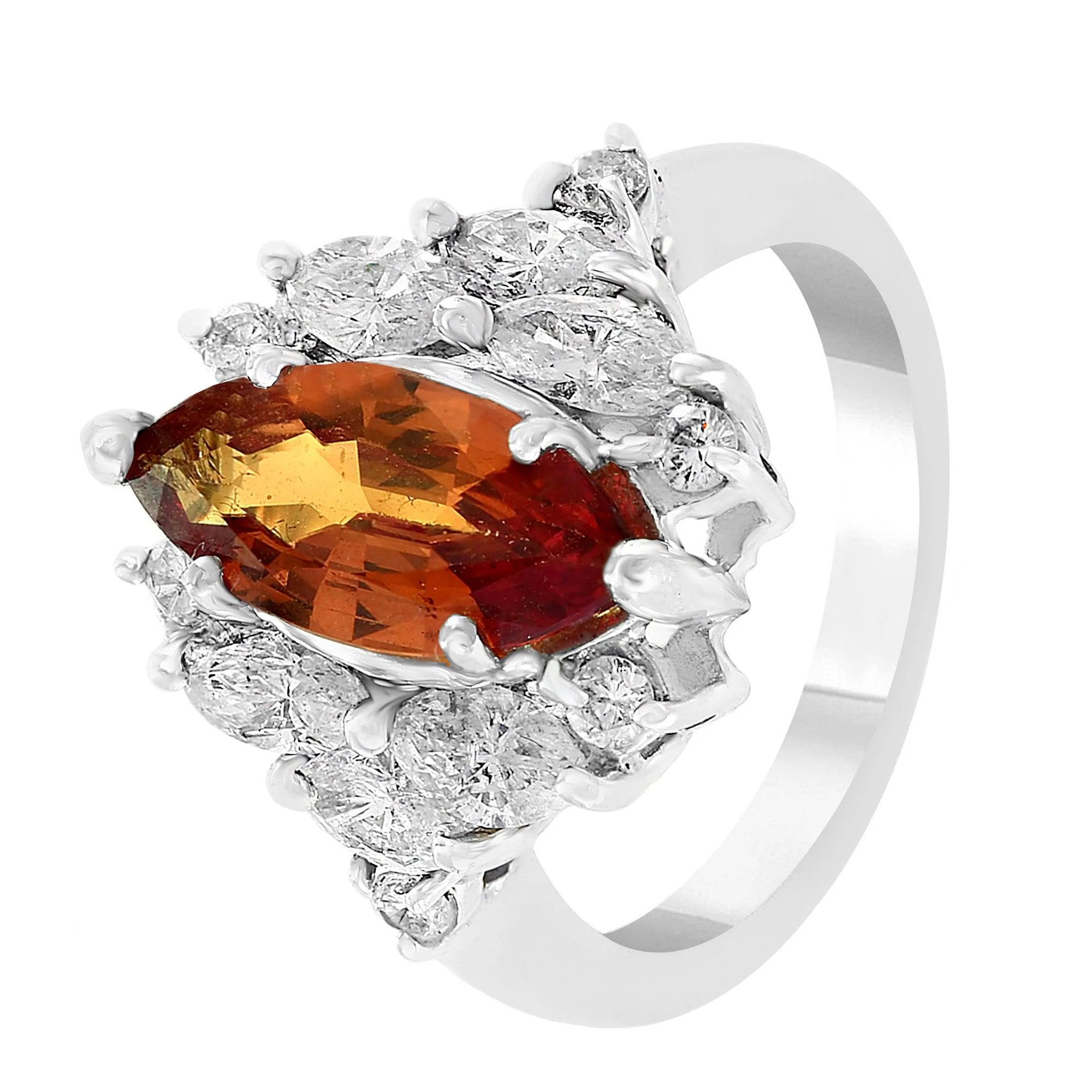 PL Platinum Sapphire and Diamond  Ring