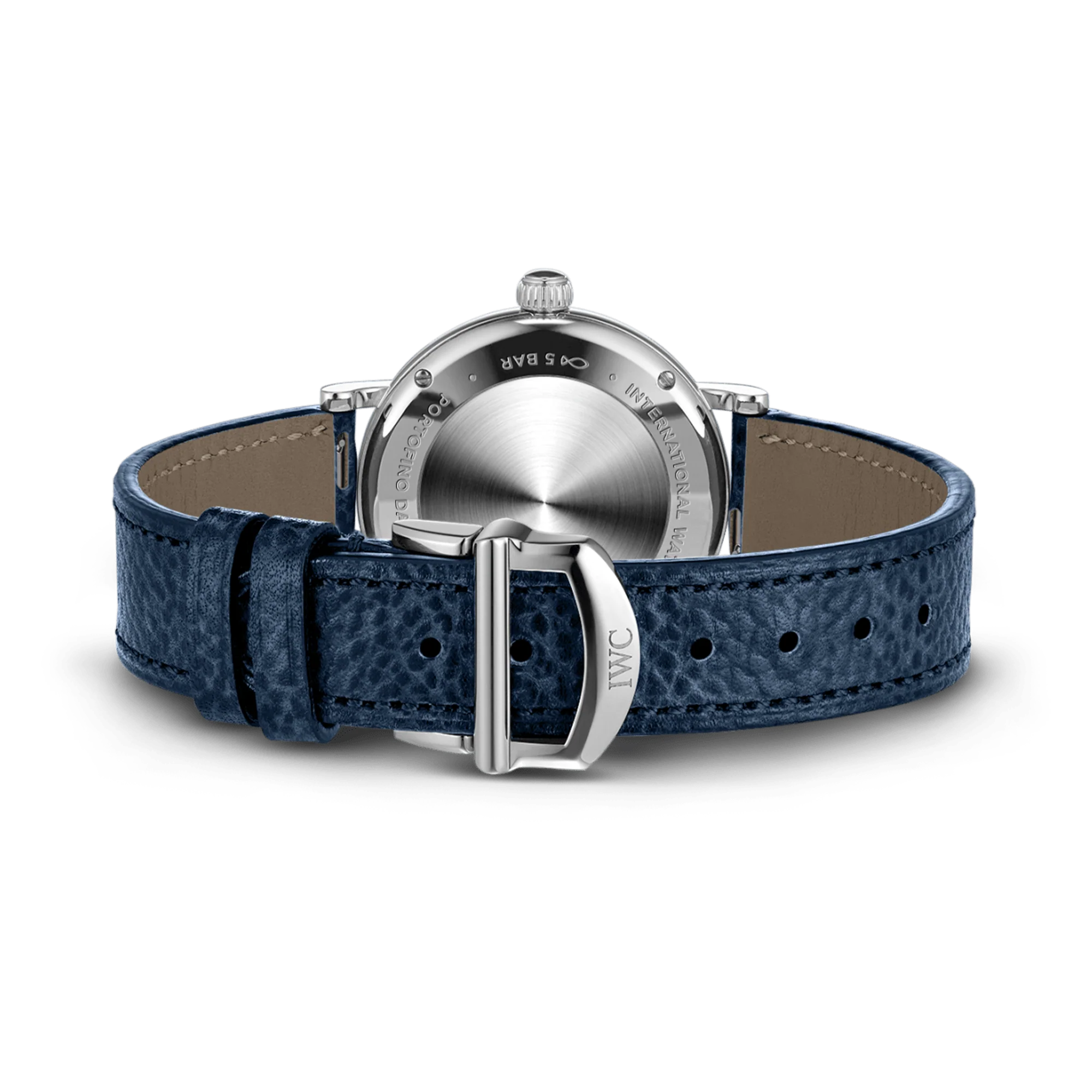 Portofino Automatic Day & Night Stainless Steel Diamond Bezel, Blue Dial Watch | 34MM | IW659801 - Image 4