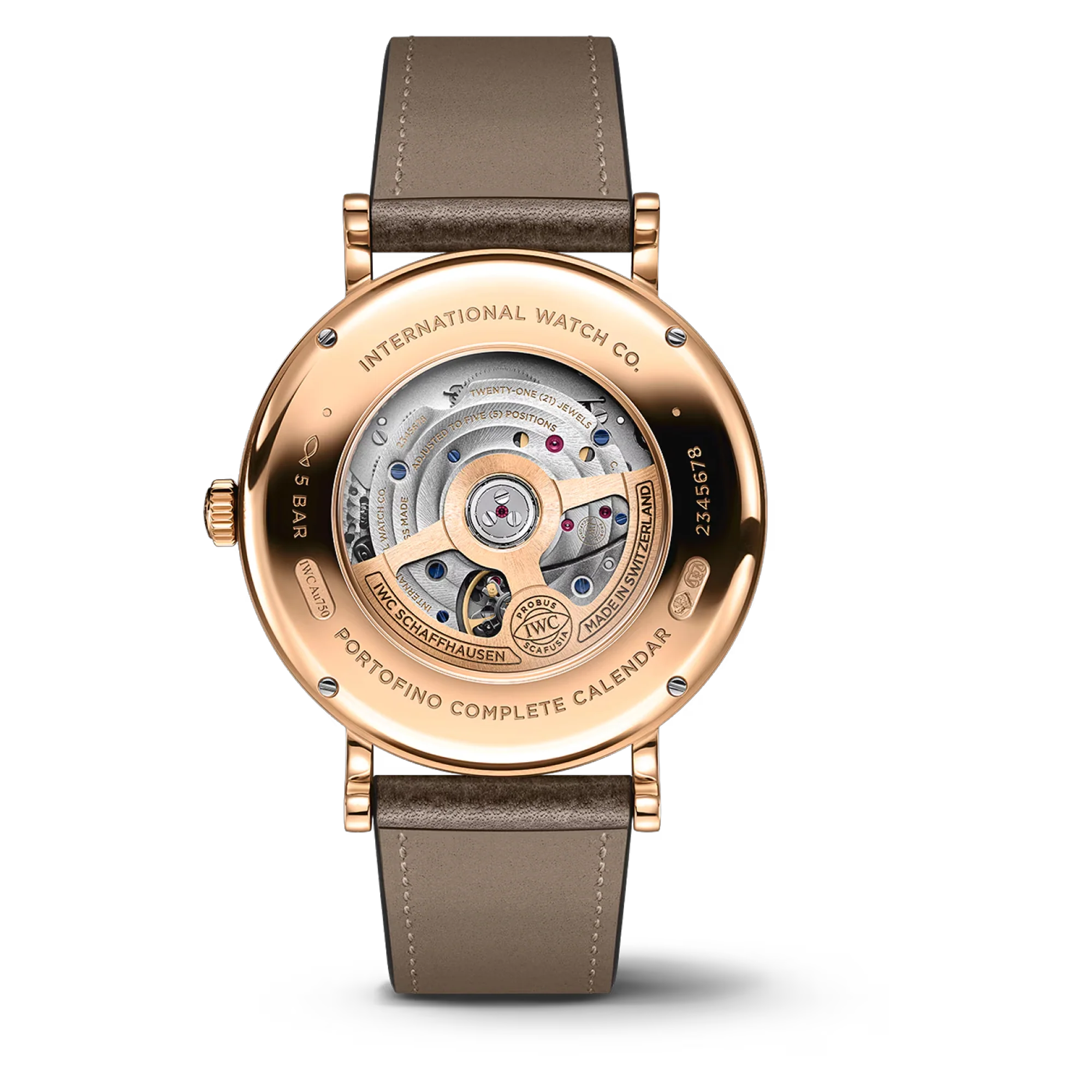 Portofino Complete Calendar 18K Rose Gold, Silver Dial Watch | 41MM | IW359002 - Image 2