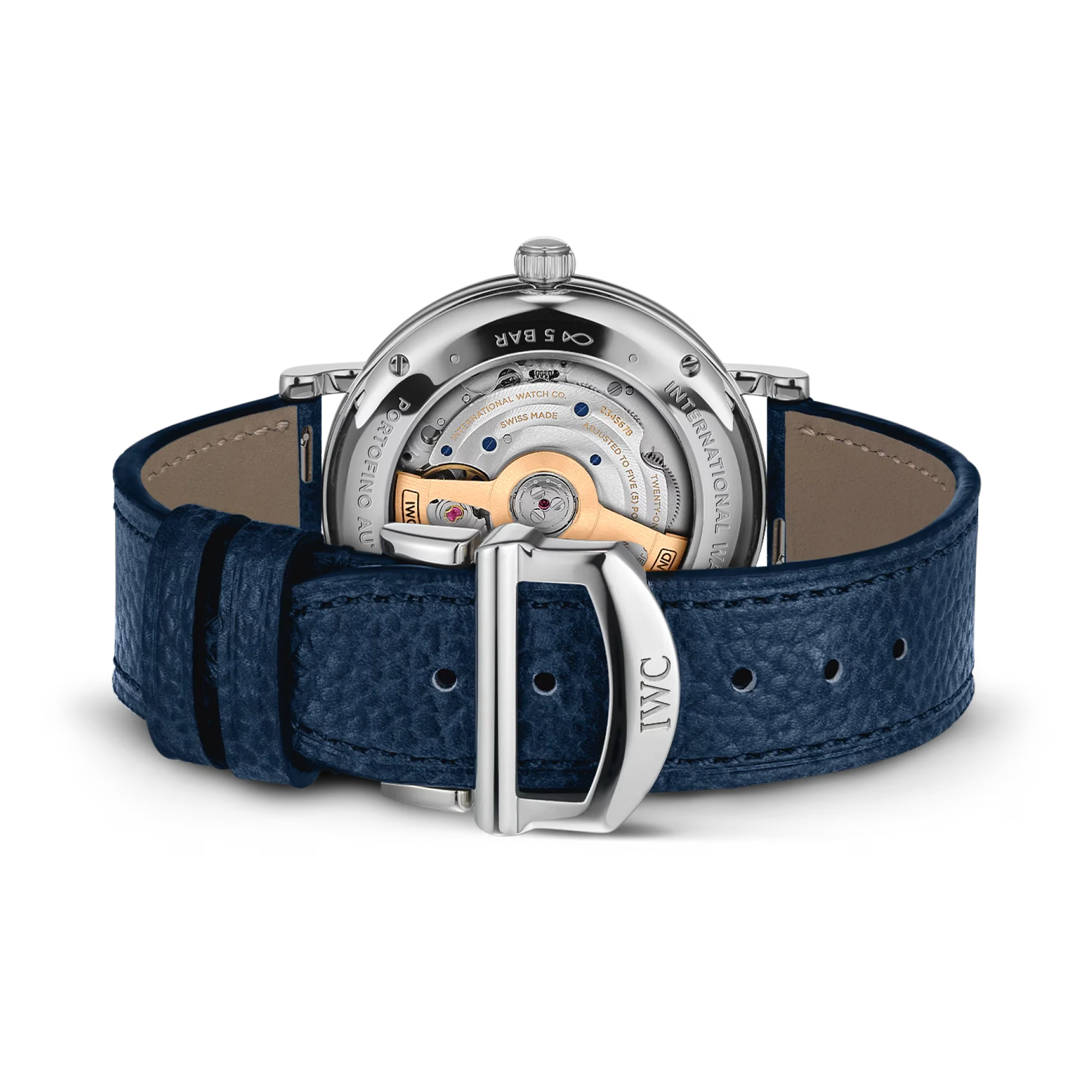 Portofino Stainless Steel Diamond Bezel, Blue Dial Watch | 37MM | IW658602 - Image 3