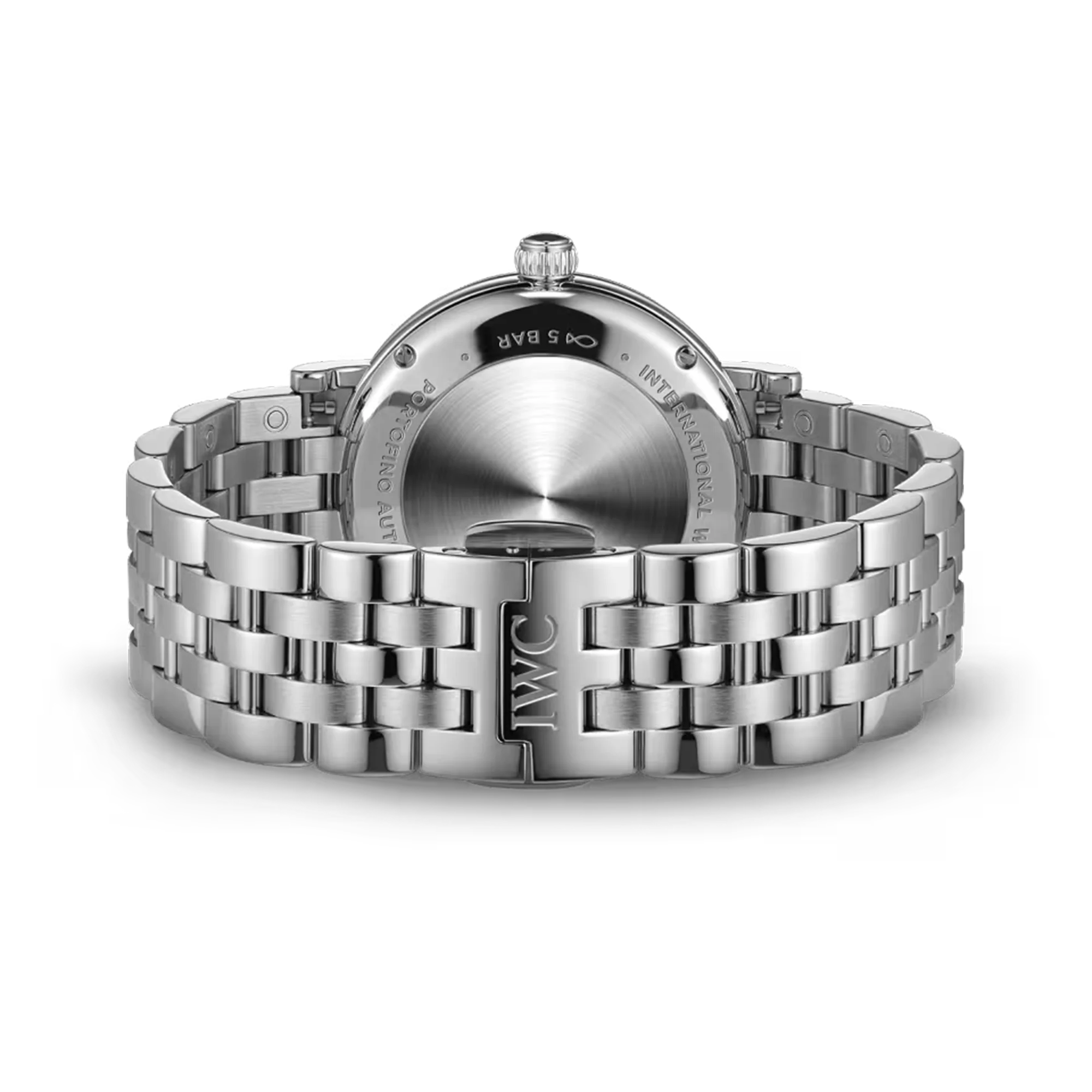 Portofino Stainless Steel Diamond Bezel, Silver Dial Watch | 34MM | IW657601 - Image 5