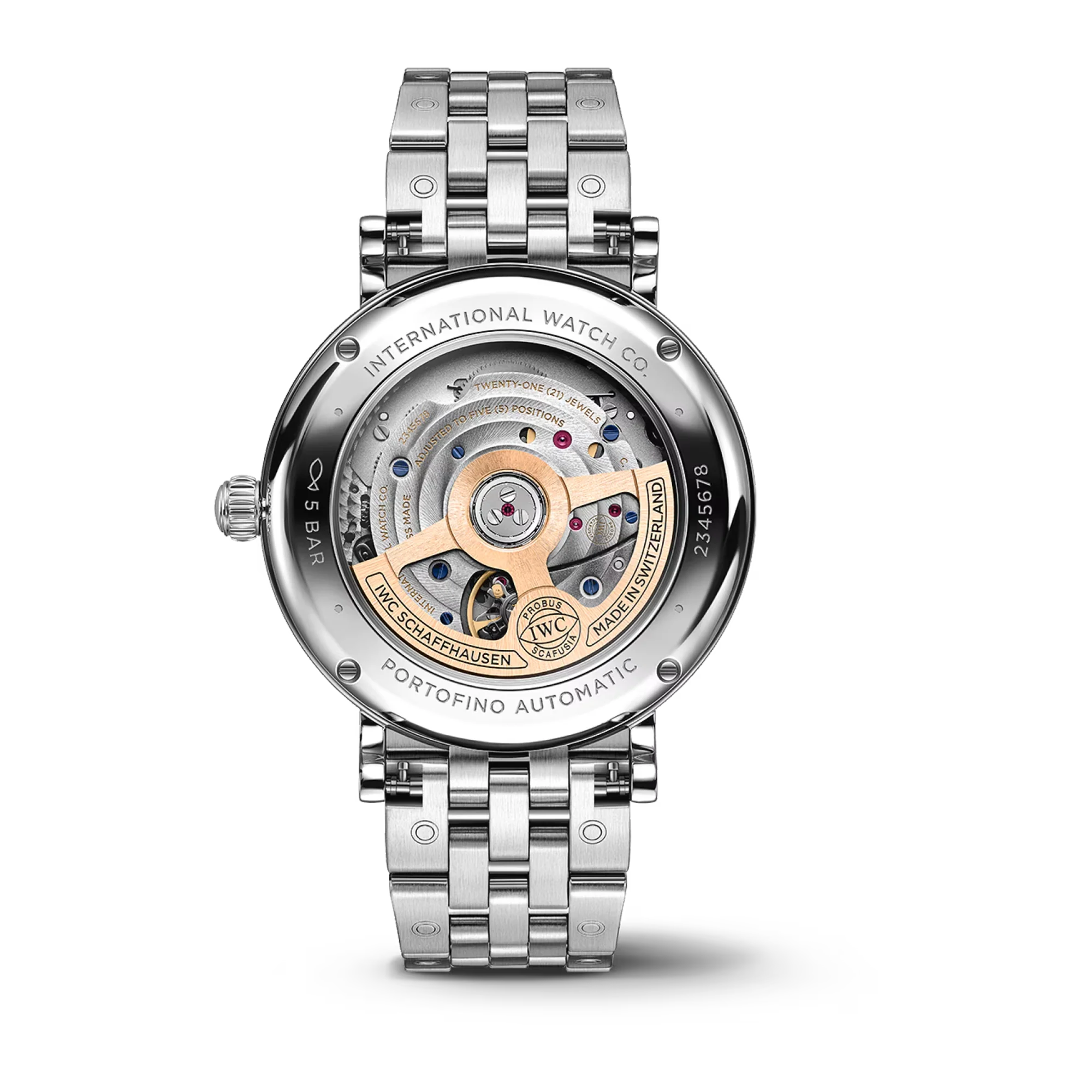 Portofino Stainless Steel Diamond Markers, Green Dial Watch | 37MM | IW458602 - Image 2