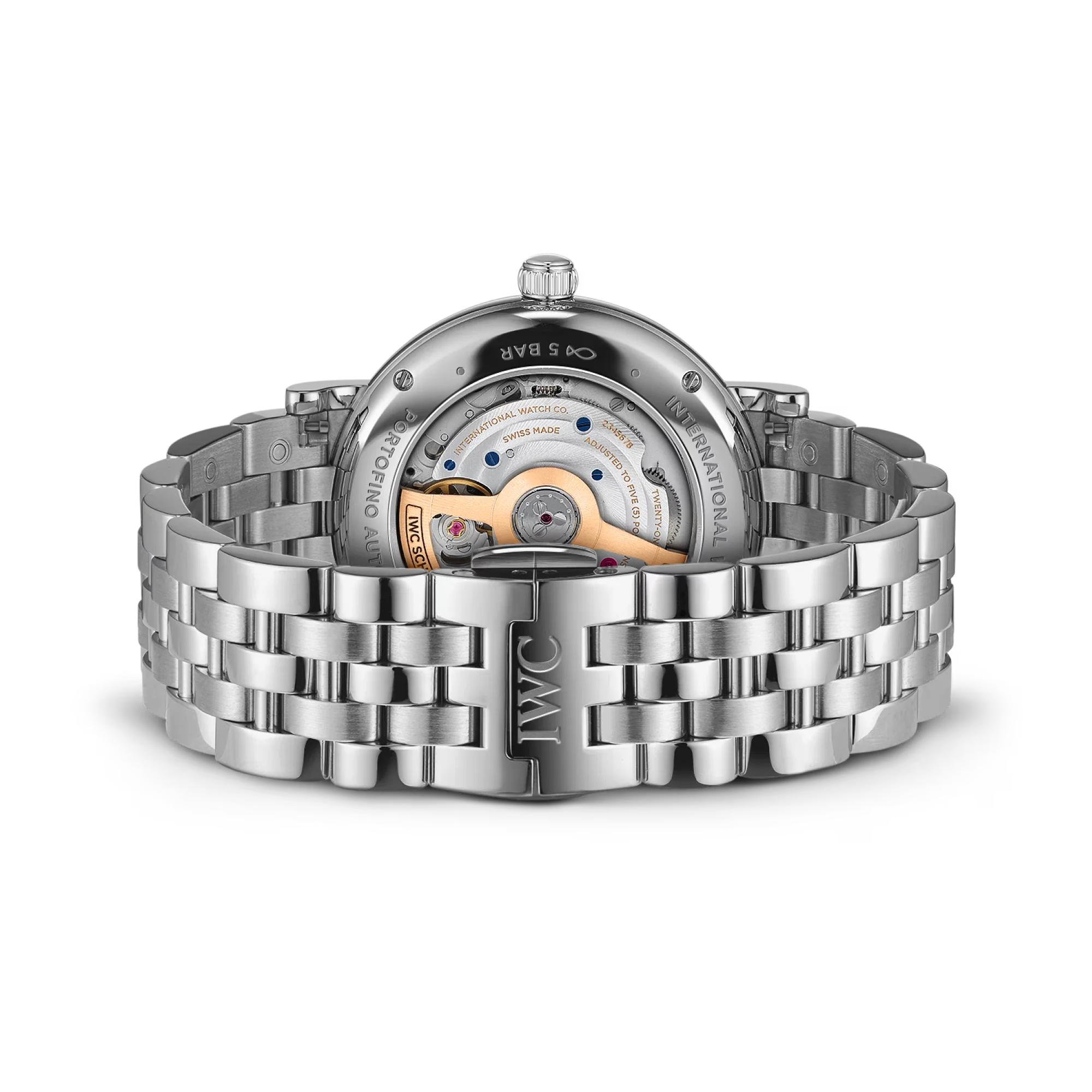Portofino Stainless Steel Diamond Markers, Green Dial Watch | 37MM | IW458602 - Image 3