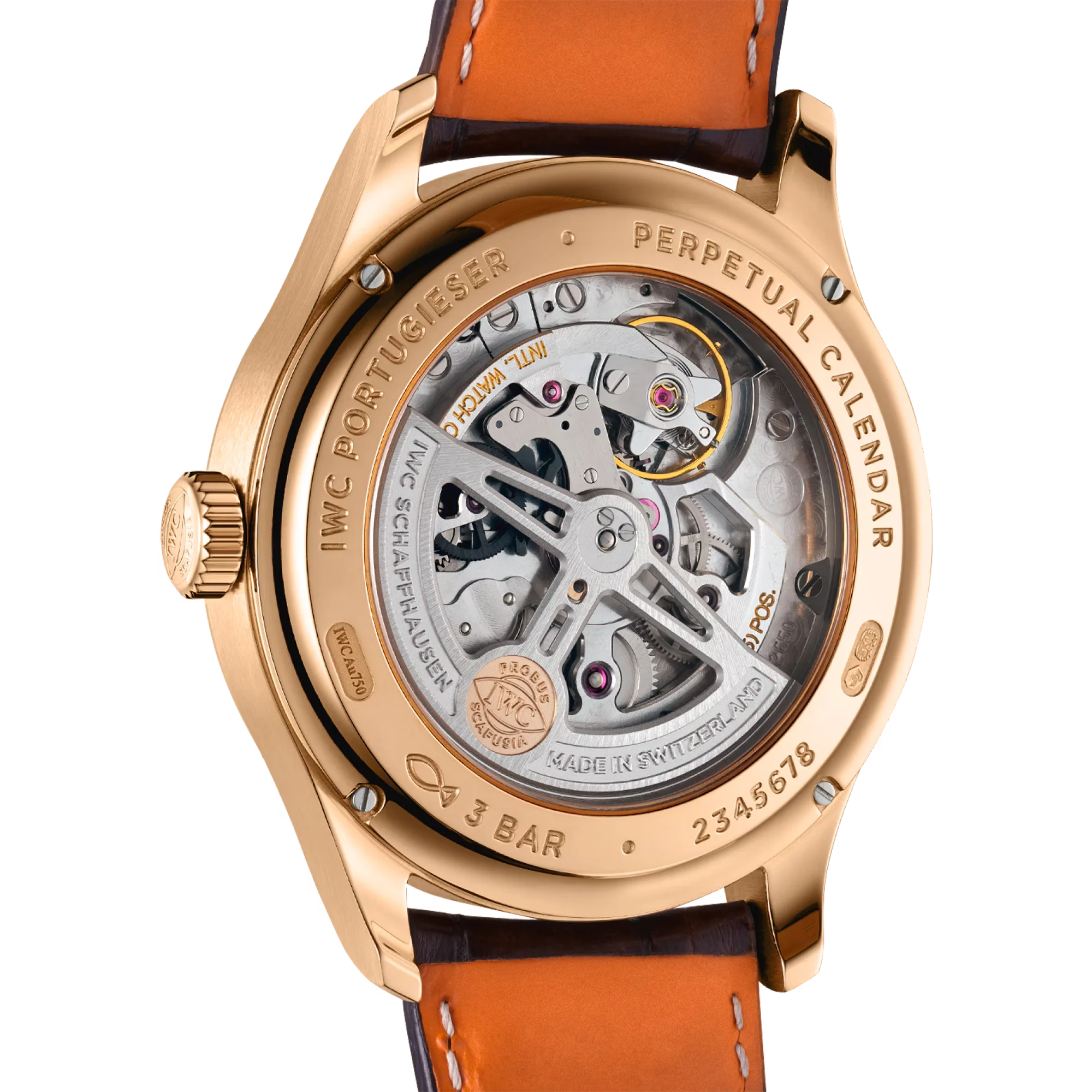 Portugieser Pereptual Calendar 18K Rose Gold, Silver Dial Watch | 42.4MM | IW344202 - Image 4