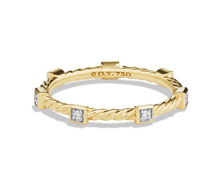 Ring with Diamonds in 18K Gold - Image 2