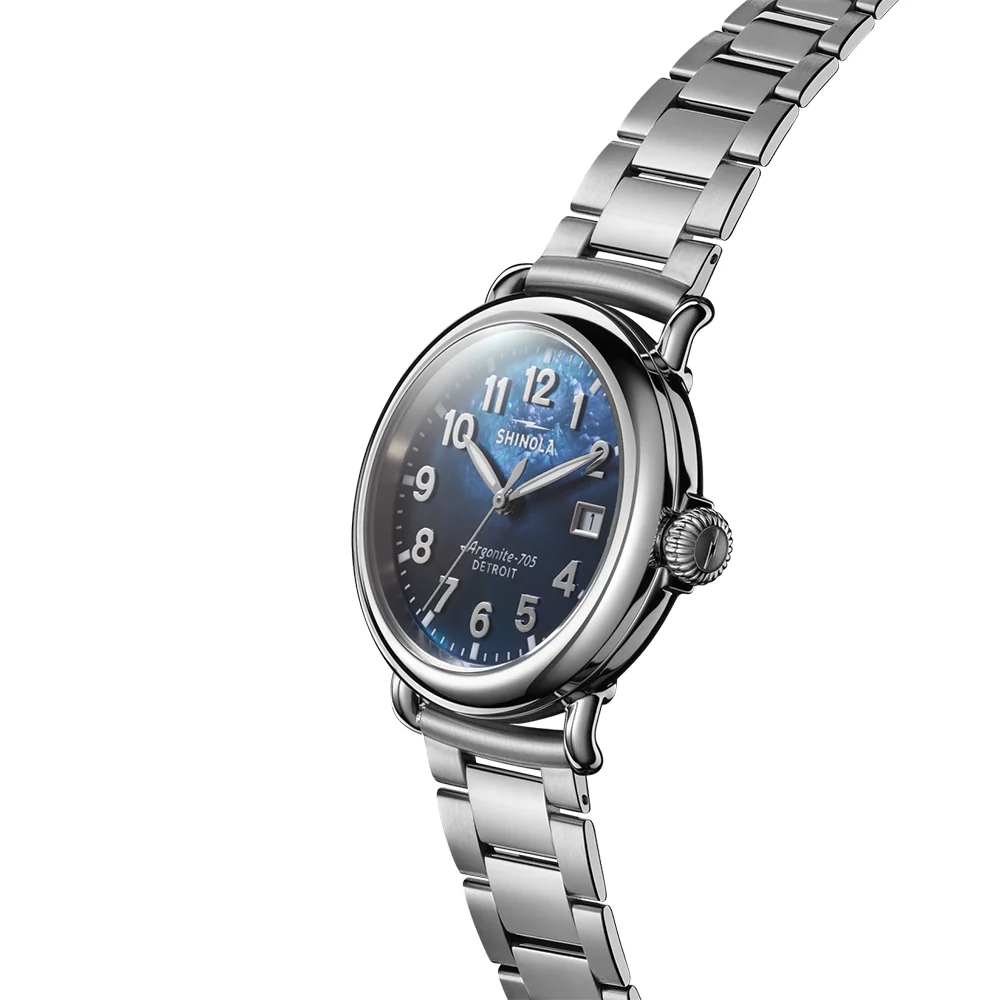 Runwell Blue Mop Dial Watch | 36MM | S0120308479 - Image 2