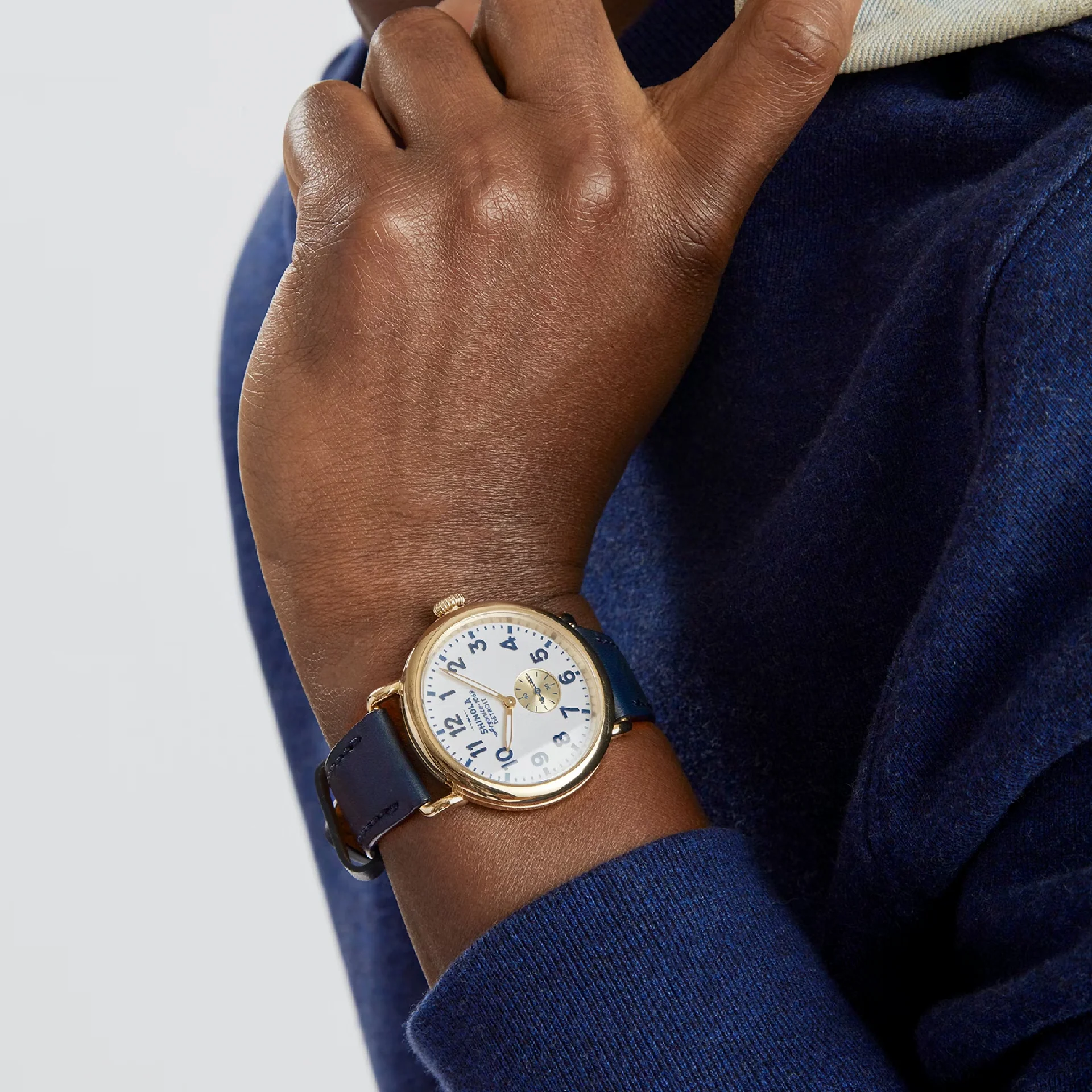 41mm Runwell White Dial with Blue Accents - Image 2