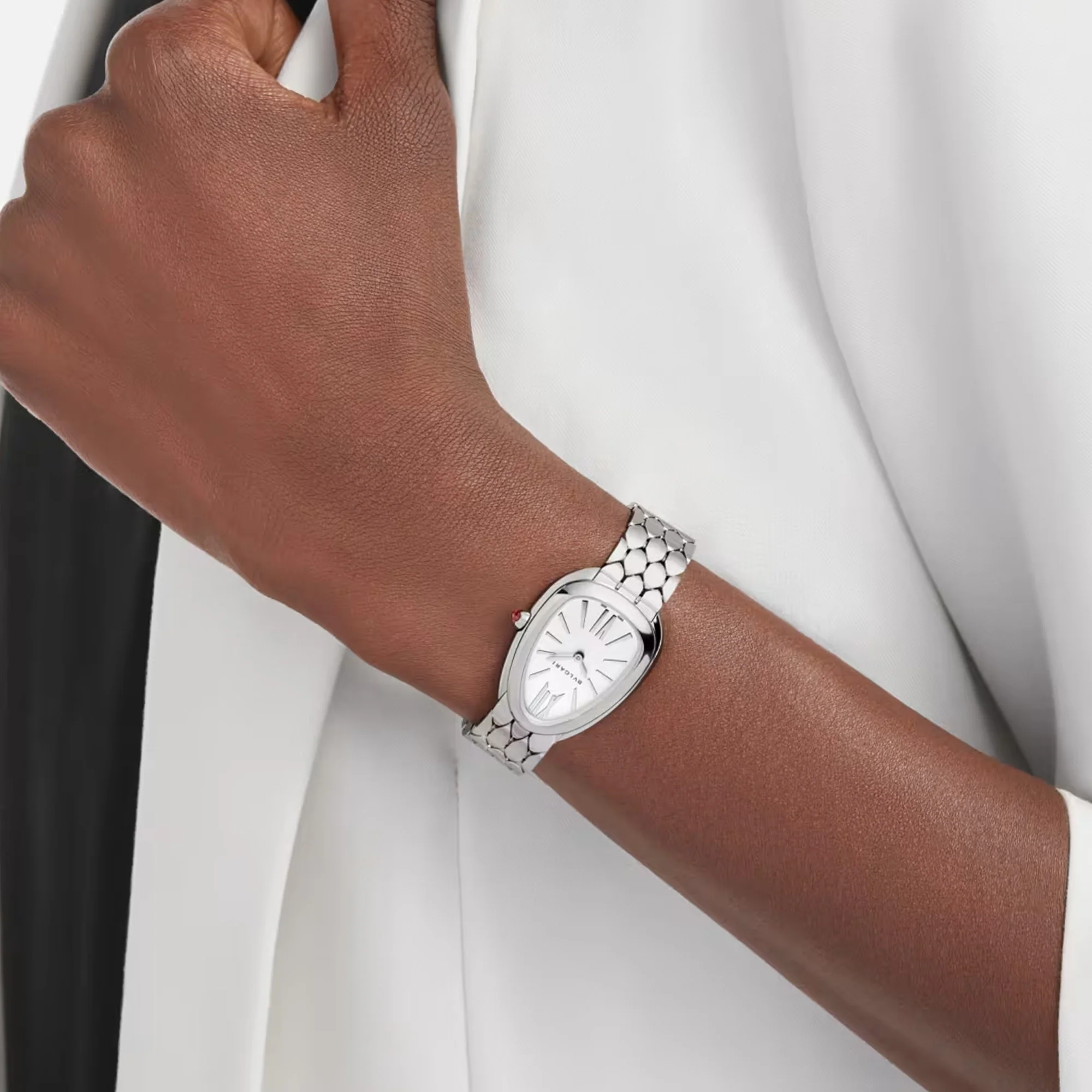 Serpenti Seduttori Stainless Steel, White Dial Watch | 33MM | 103937 - Image 5