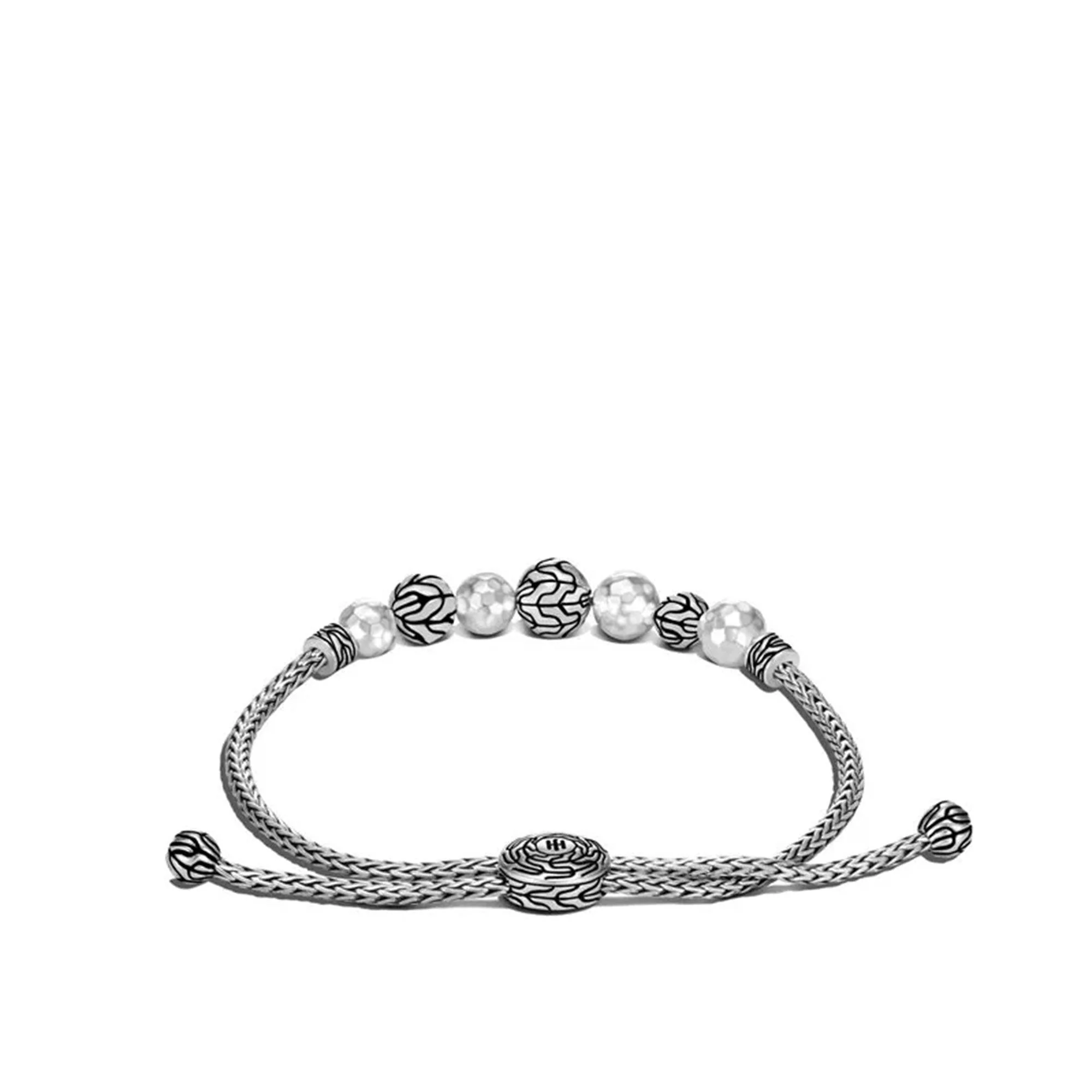 John Hardy Hammered Balls Pull Through Sterling Silver Bracelet - Image 2