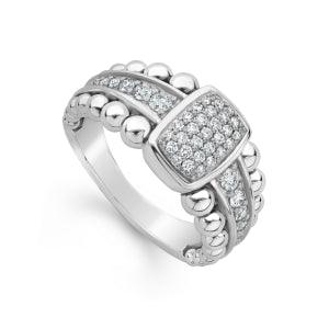 Sterling Silver Sterling Silver 0.50CTTW Diamond Pave/Micorpave RING