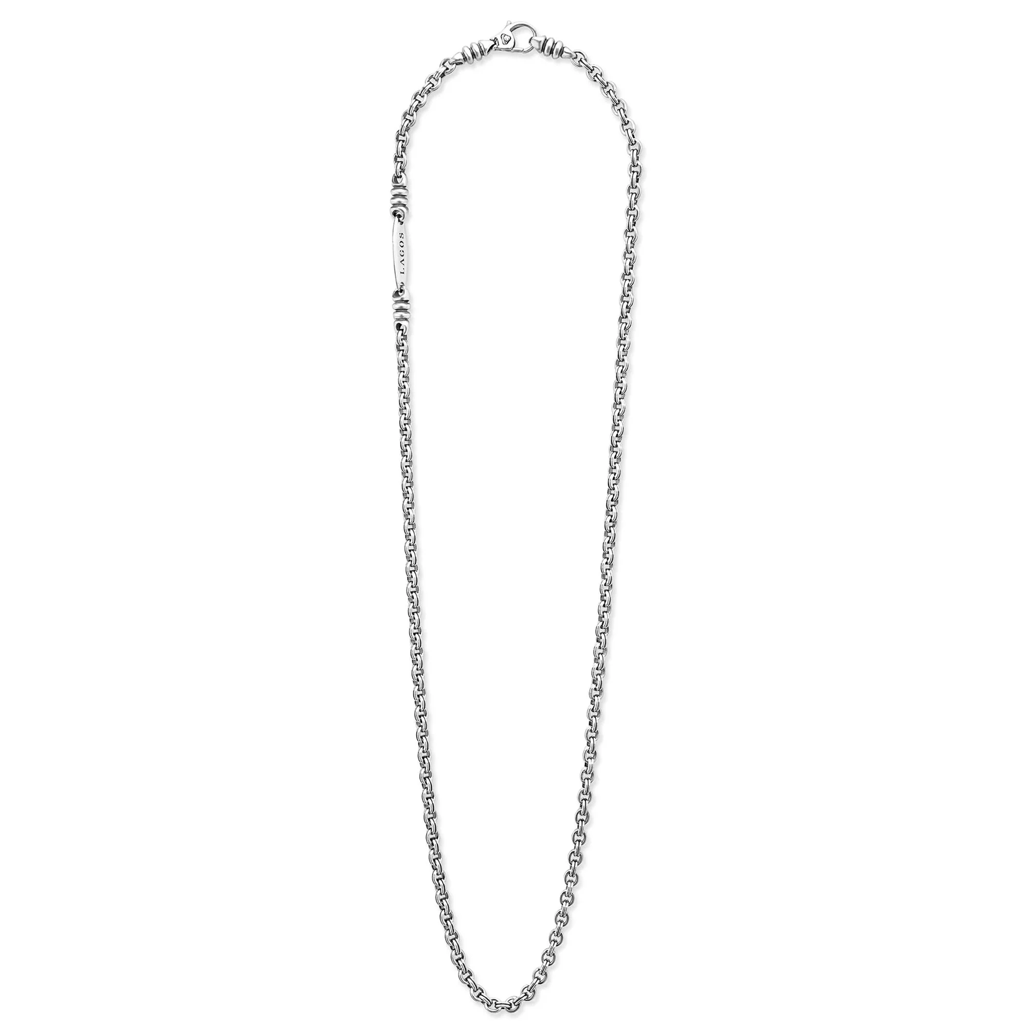 Sterling Silver 24" Double Link Chain Necklace - Image 2