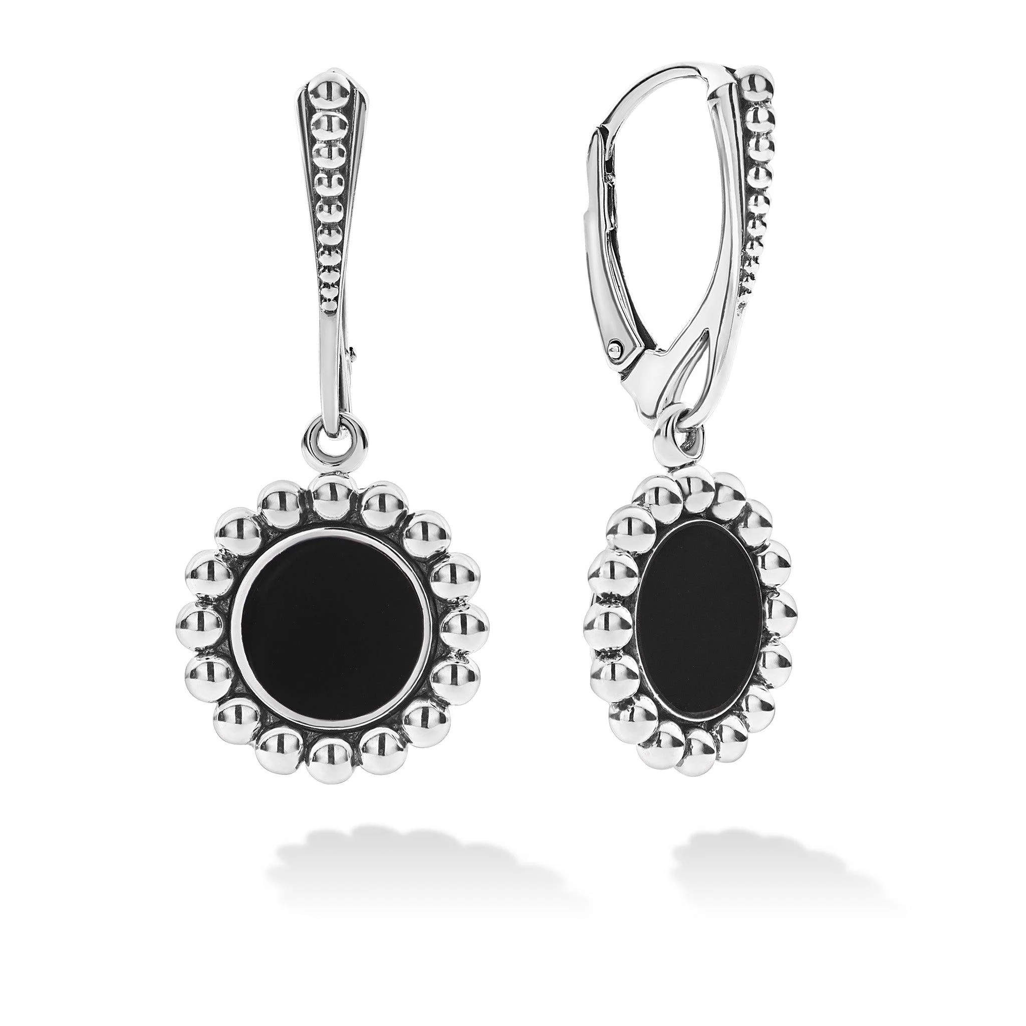 Sterling Silver Onyx Earrings - Image 2