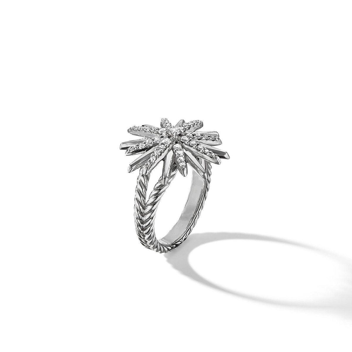 STARBURST RING WITH PAVE DIAMONDS - Image 3