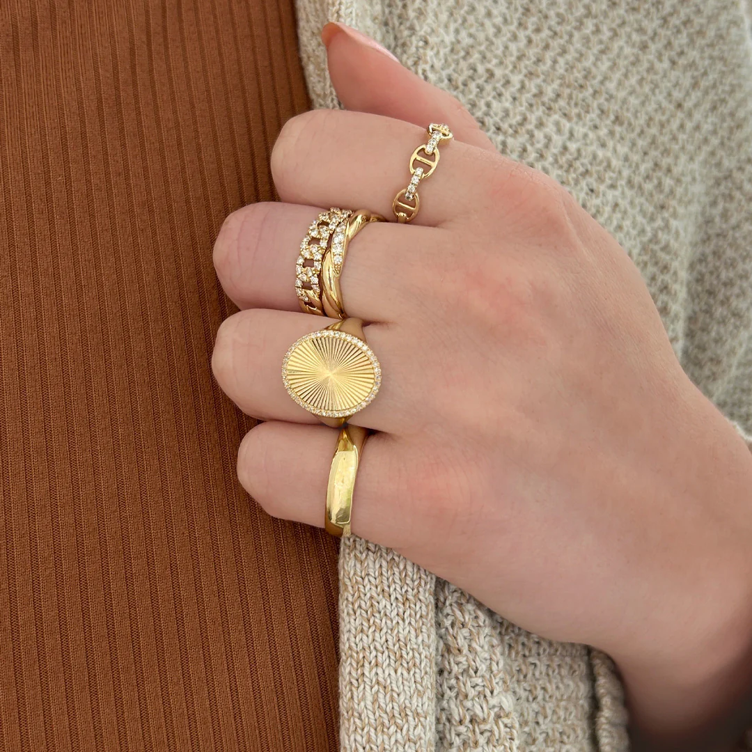 Statement Dome Ring in 14K Yellow Gold - Image 2