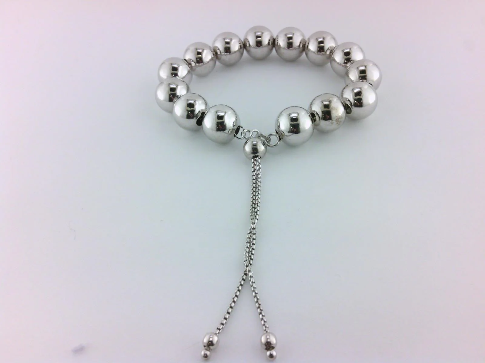 Large Bolo Bead Bracelet in Sterling Silver - Image 2