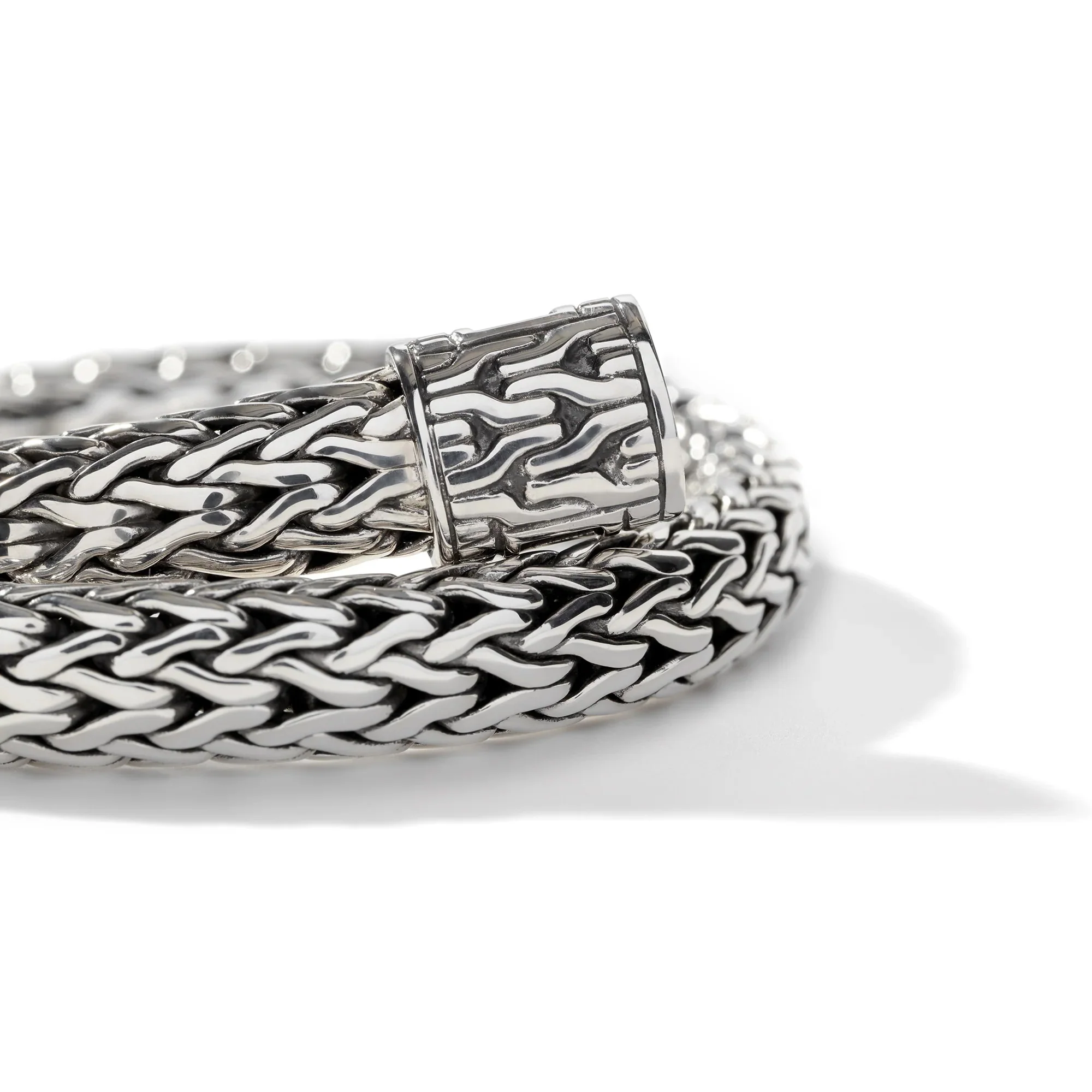 Sterling Silver Hand Woven Chain Bracelet - Image 2