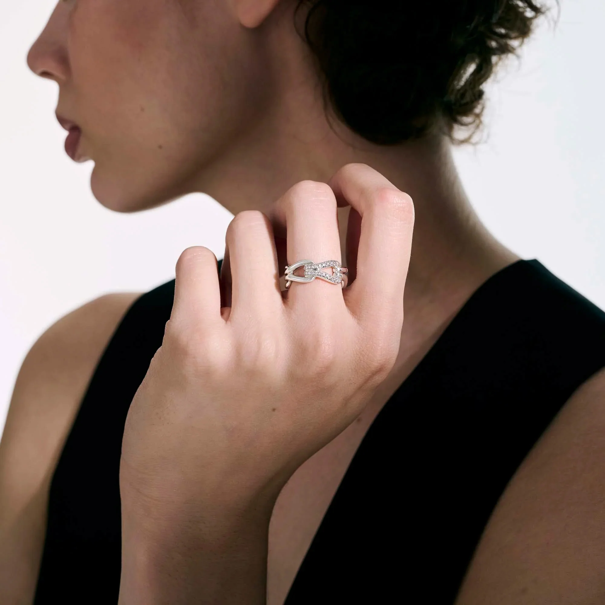 Sterling Silver Sterling Silver 0.14CTTW Diamond Other Ring Styles RING - Image 5