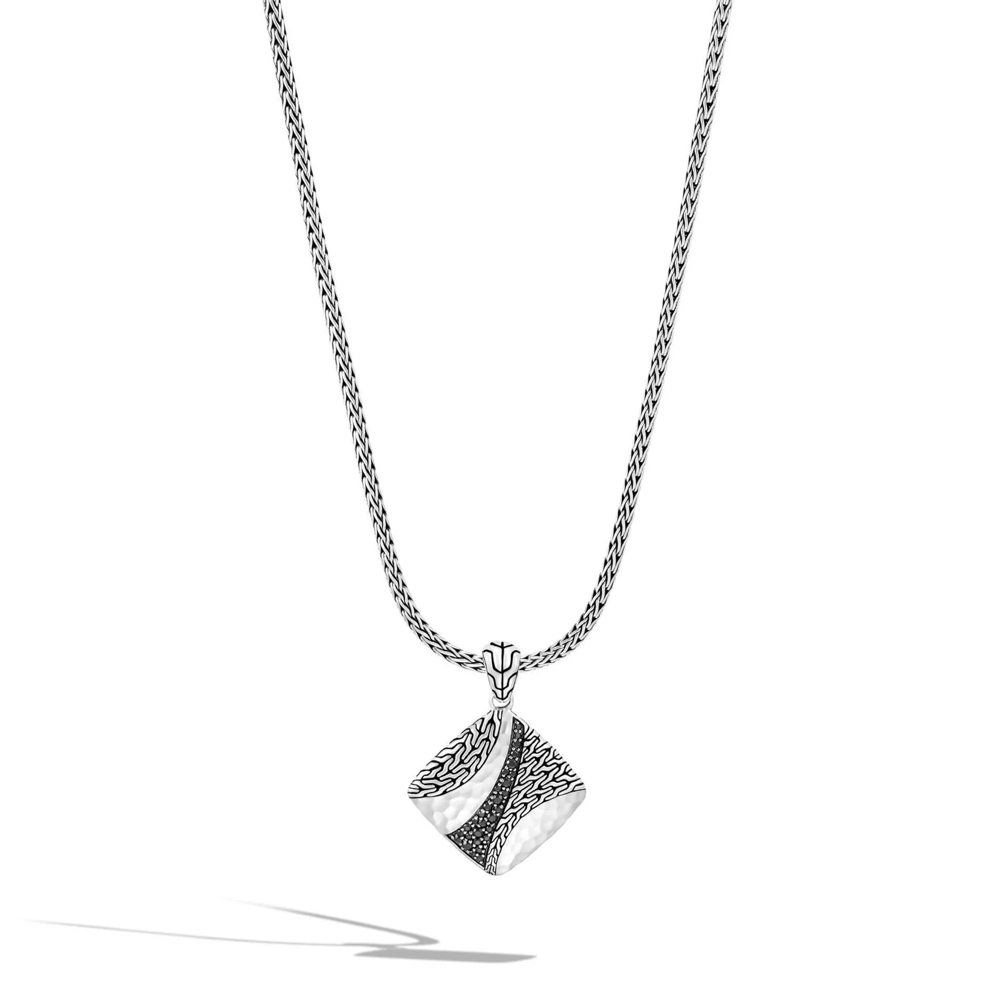 Sterling Silver Sapphire and Spinel Necklace