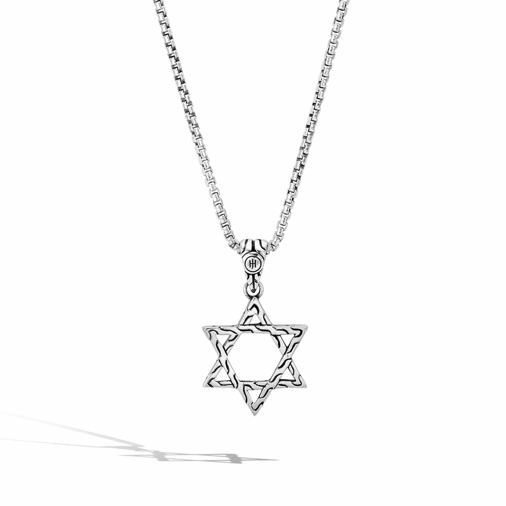 Sterling Silver Star of David Pendant Necklace - Image 2