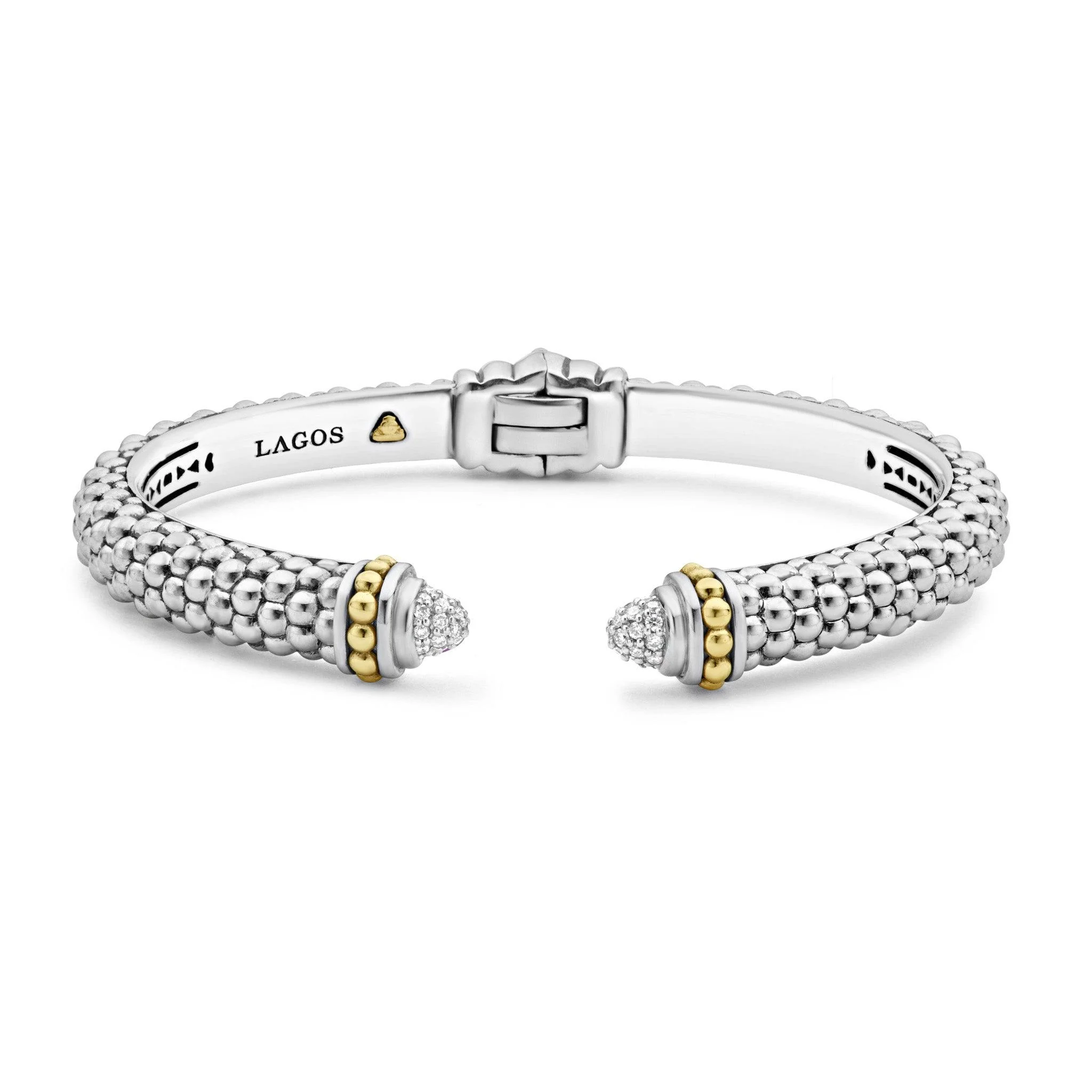 18K Gold Sterling Sil/Yellow Gold 0.21CTTW Diamond Diamond BRACELET - Image 2