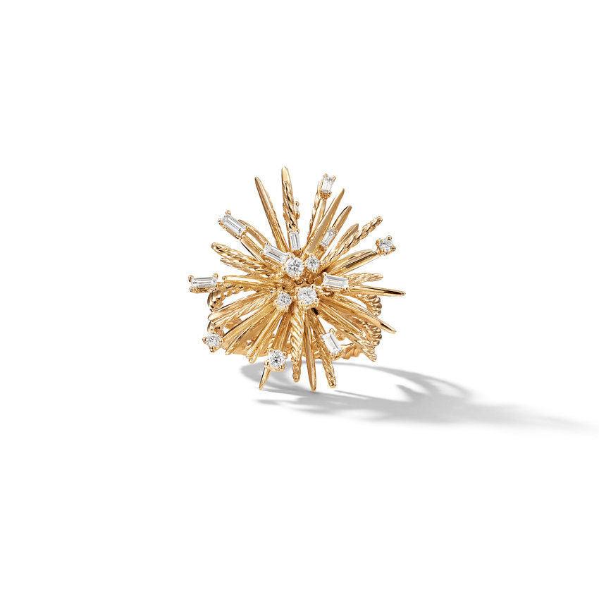 Supernova Ring with Diamonds in 18K Yellow Gold, 0.47cttw - Image 2