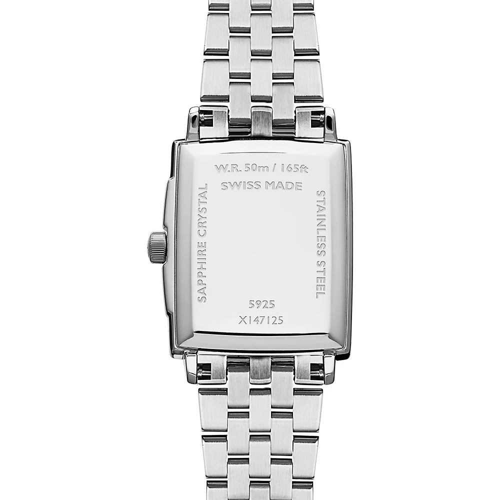Toccata Square White Dial Watch | 25MM | 5925-ST-00300 - Image 2