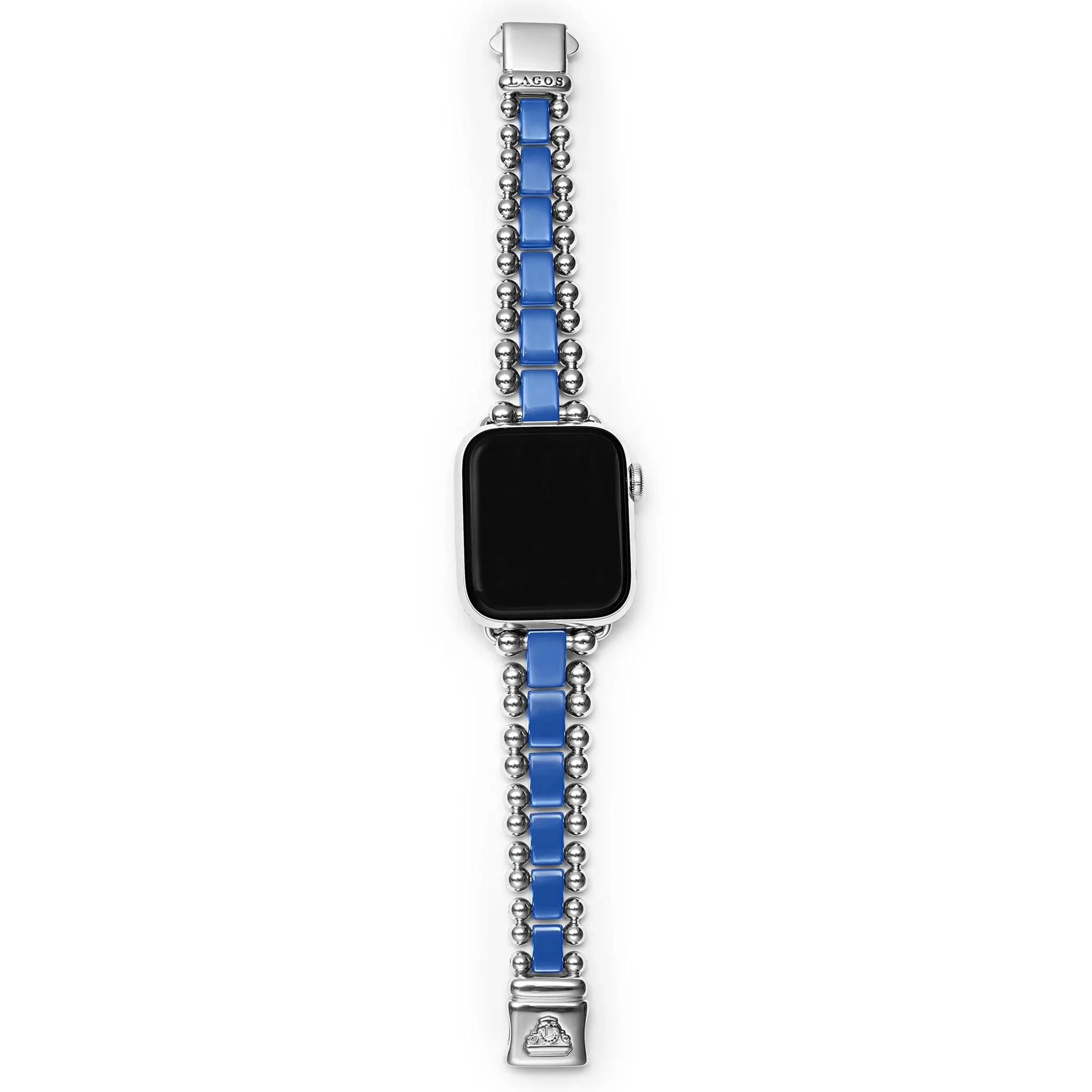 ULTRAMARINE CERAMIC AND STAINLESS STEEL WATCH BRACELET 38-45MM - Image 3
