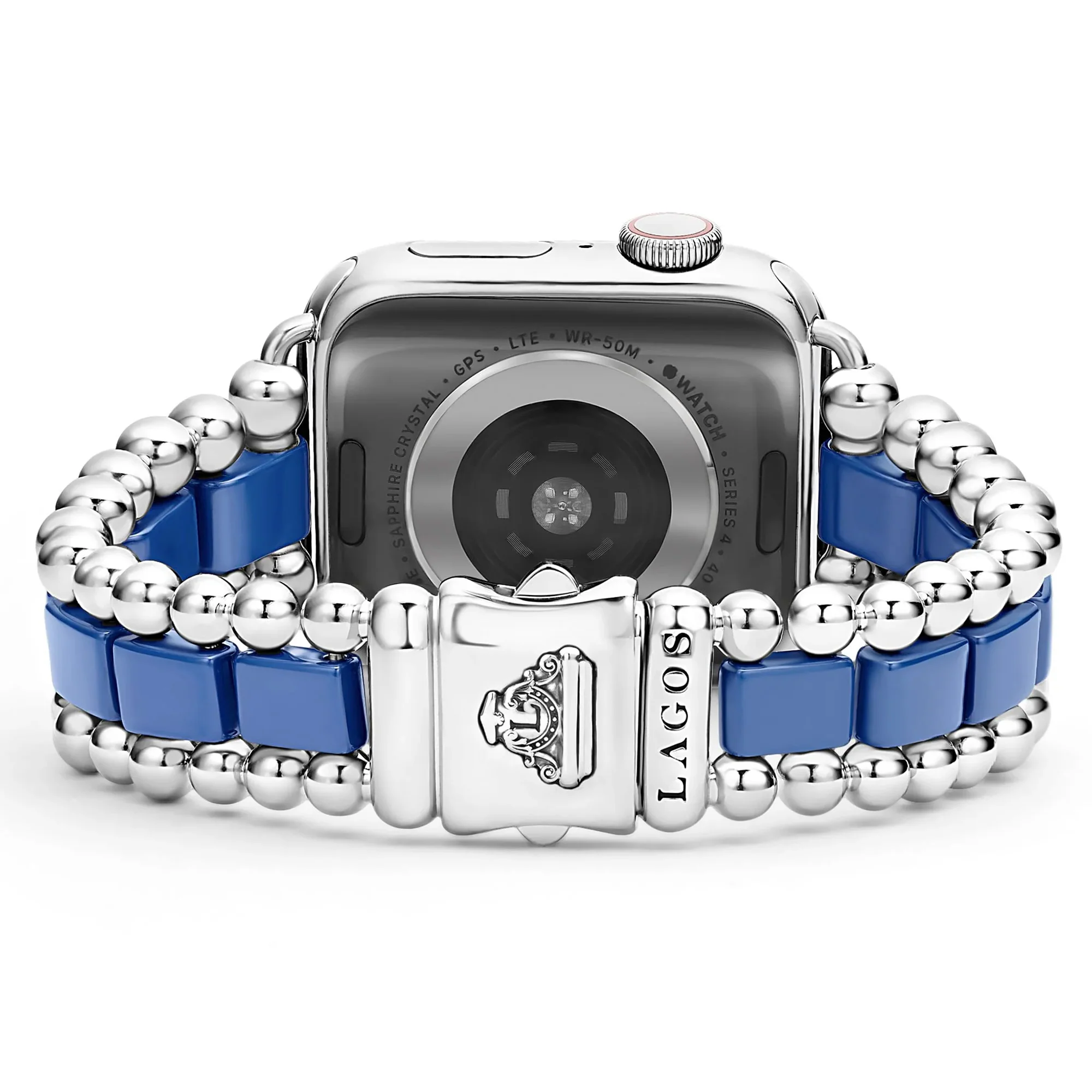 ULTRAMARINE CERAMIC AND STAINLESS STEEL WATCH BRACELET 38-45MM - Image 5